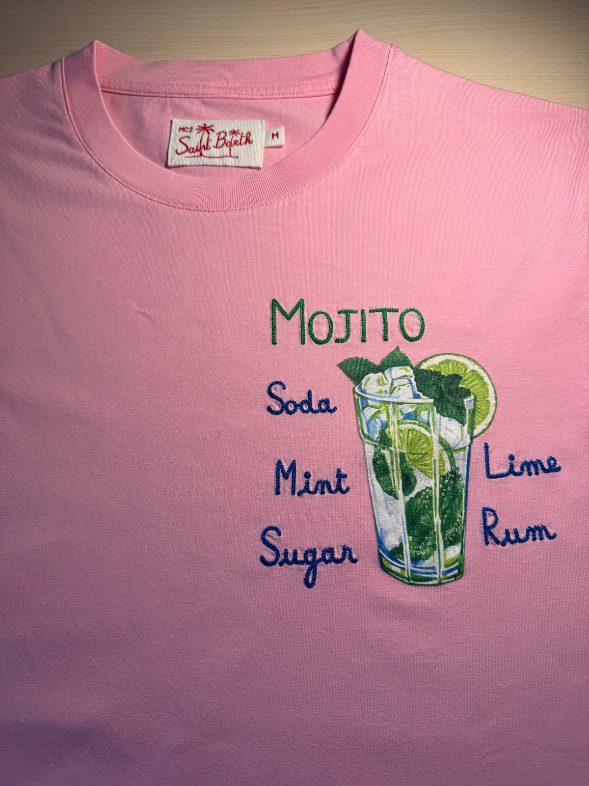 Maglia Saint Barth "Mojito” rosa