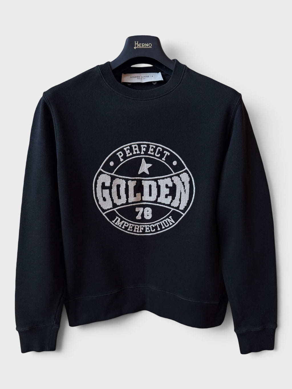 Felpa Golden Goose “Perfect Imperfection” nera