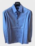 Camicia Dolce e Gabbana Gold azzurra scura
