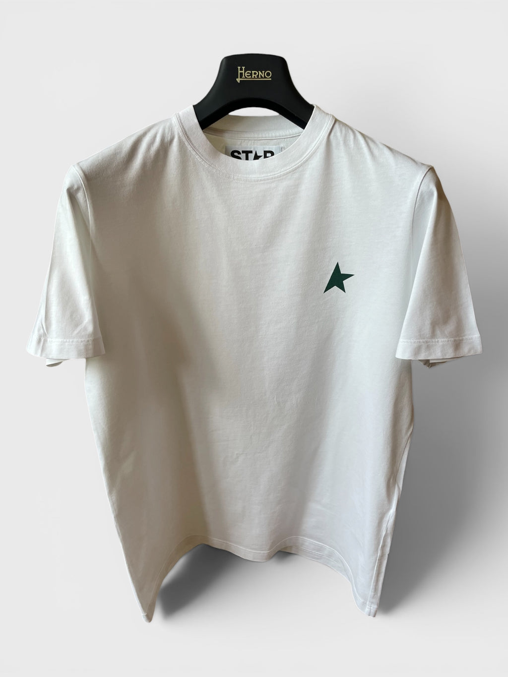 Maglia Golden Goose Star bianca stella verde
