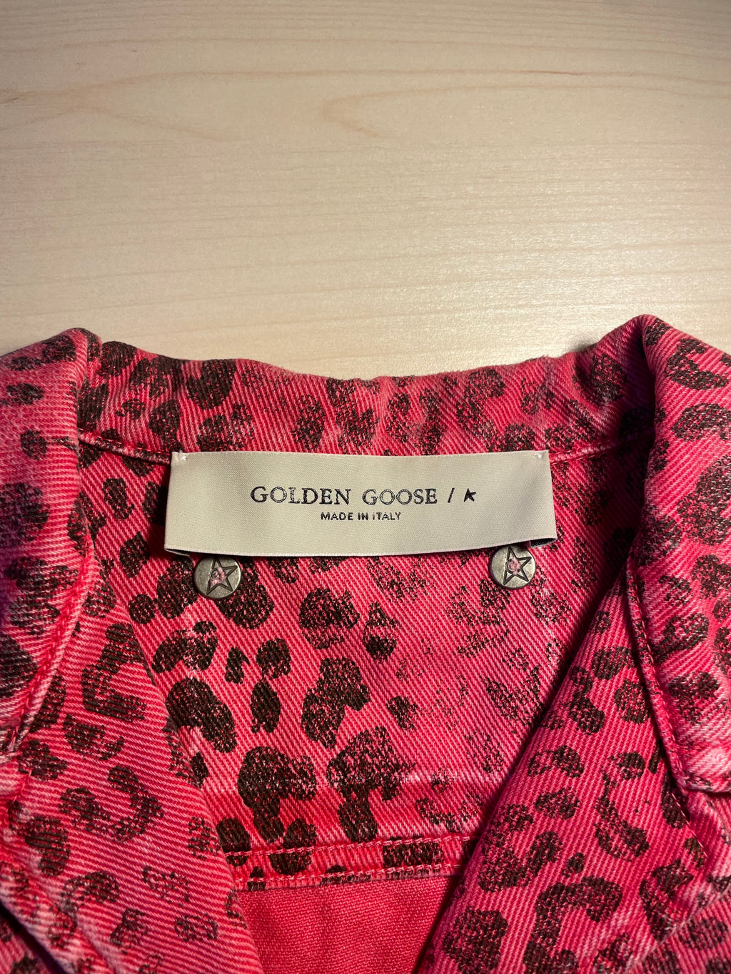 Camicia Golden Goose rosa maculata