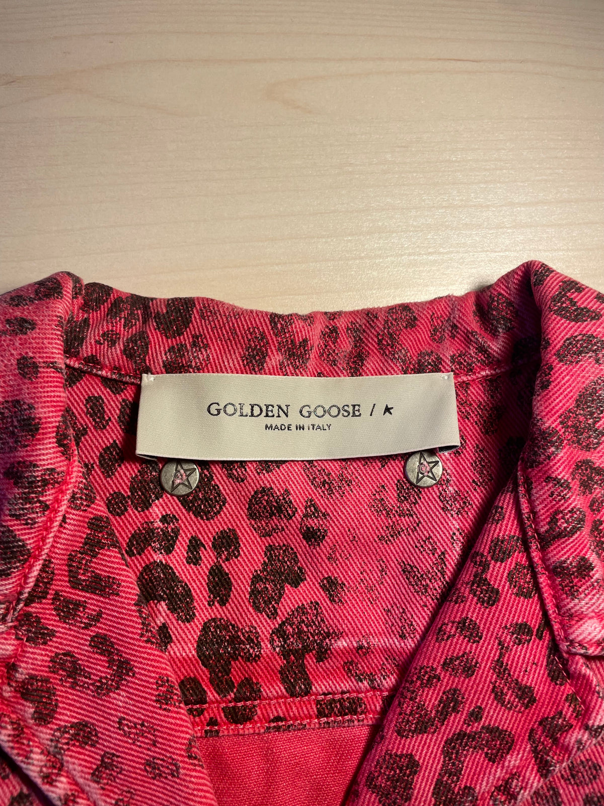 Camicia Golden Goose rosa maculata