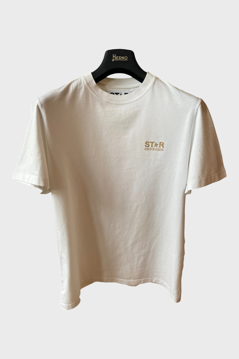 Maglia Golden Goose Star bianca stella oro retro
