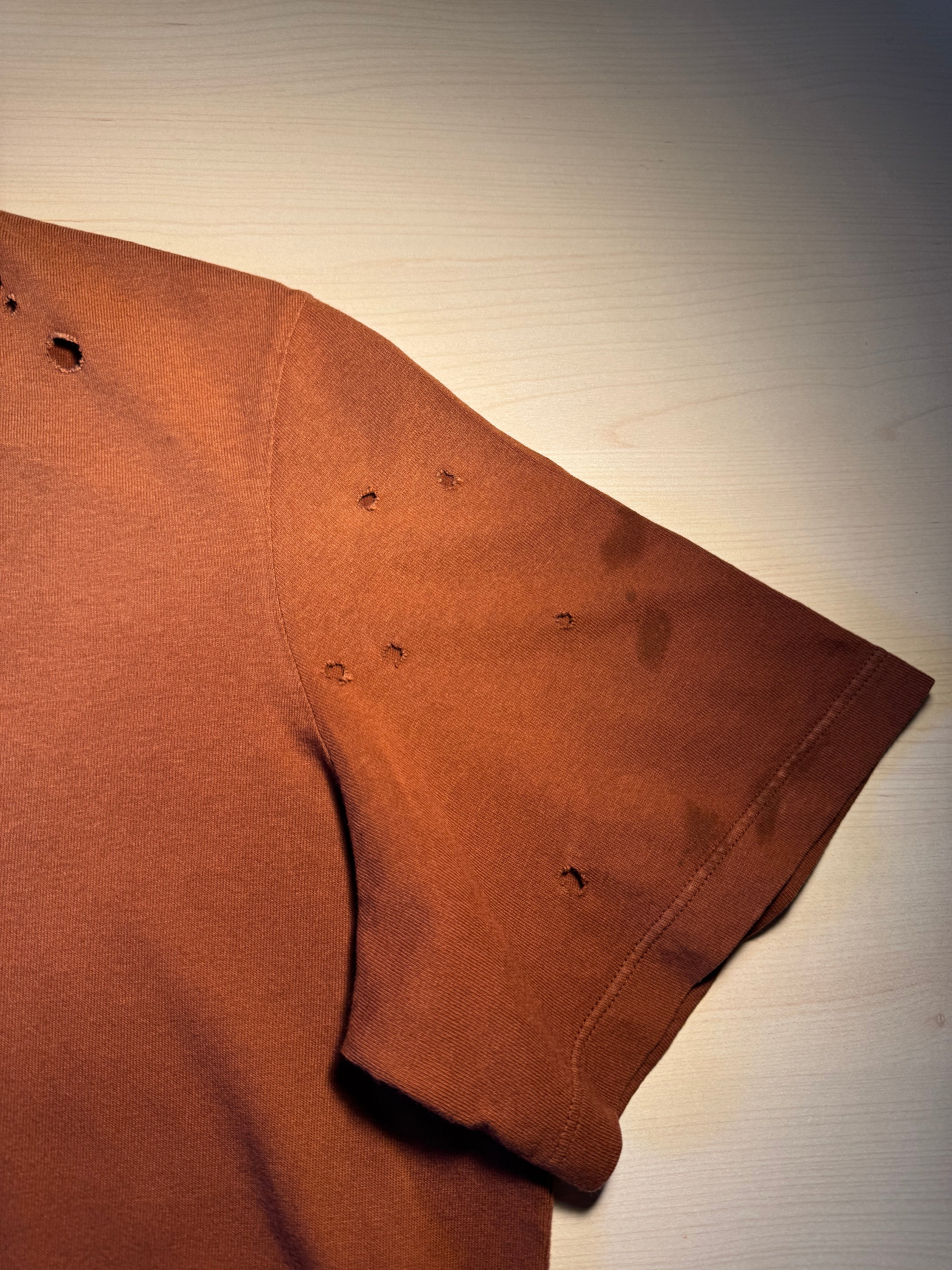 Maglia Golden Goose bordeaux scritta "Golden" azzurra
