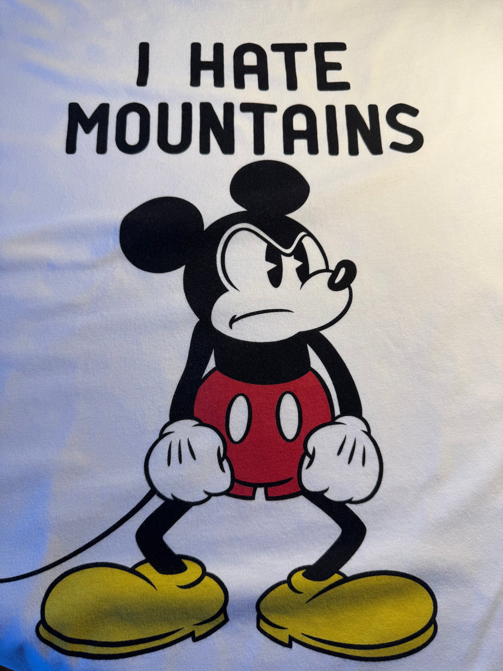 Maglia Saint Barth "I Hate Mountains" bianca