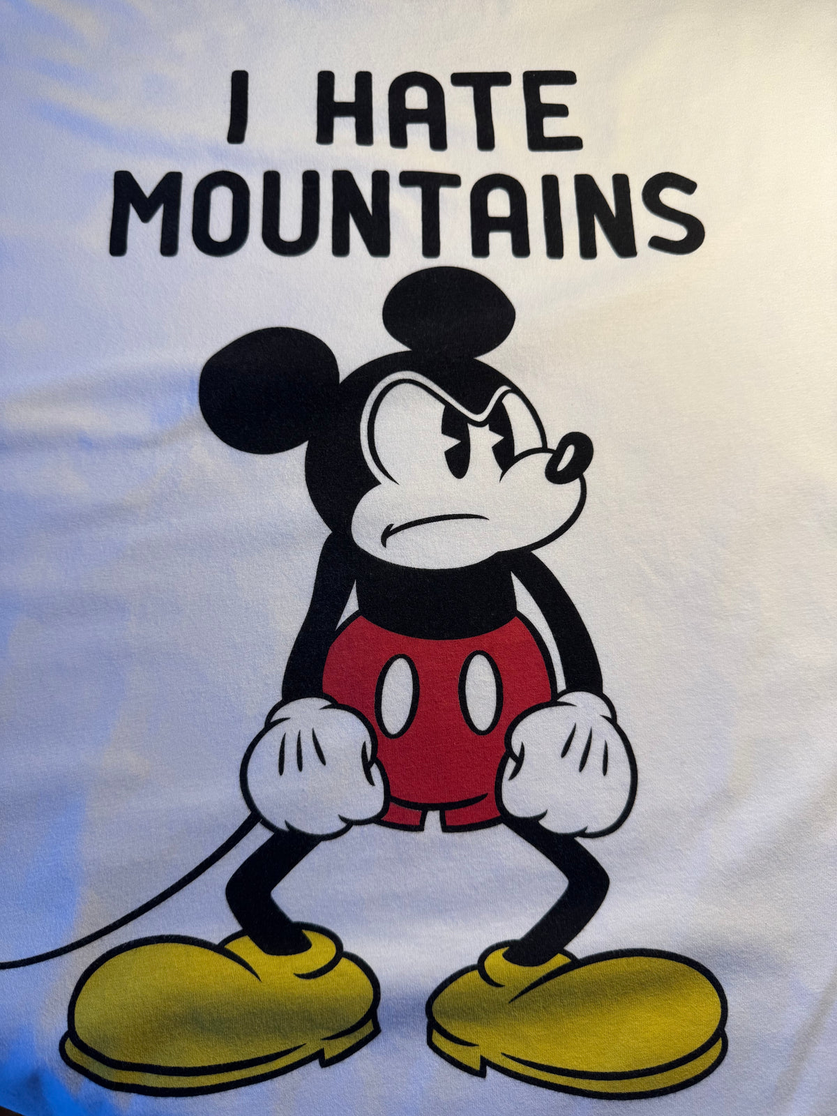 Maglia Saint Barth "I Hate Mountains" bianca