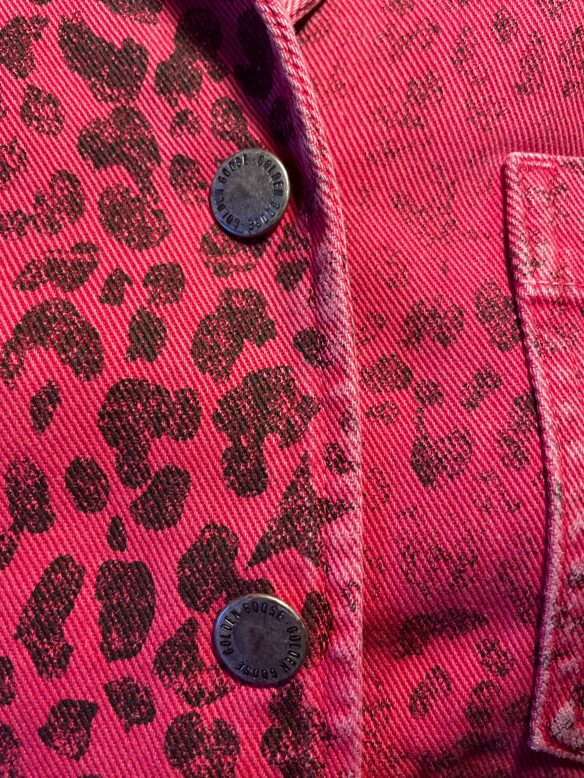Camicia Golden Goose rosa maculata