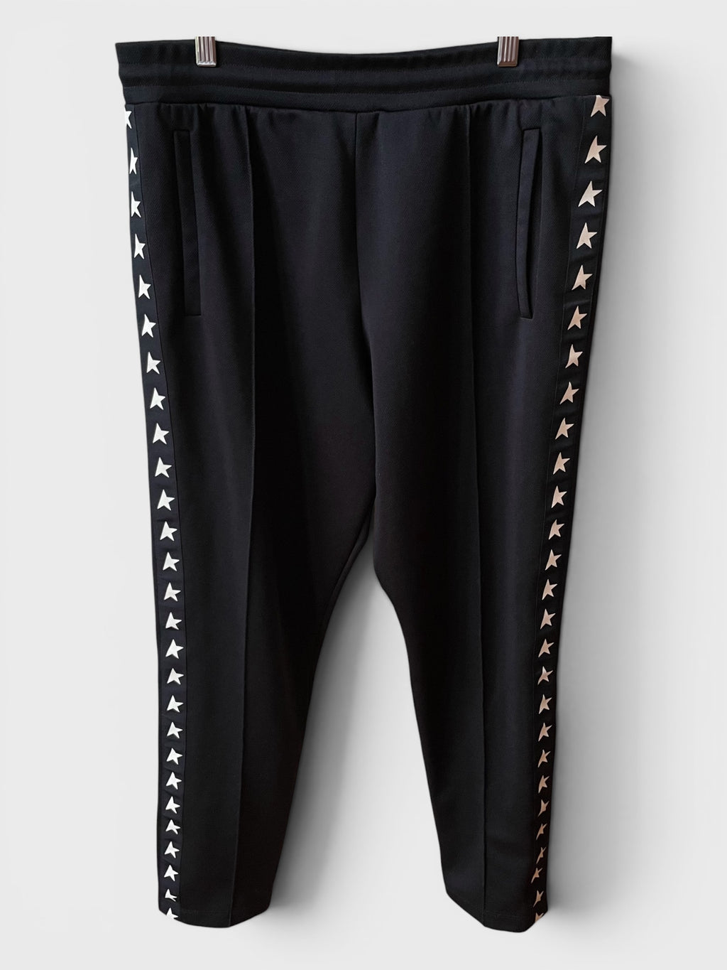 Pantaloni Golden Goose Star jogging neri stelline laterali
