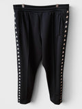 Pantaloni Golden Goose Star jogging neri stelline laterali
