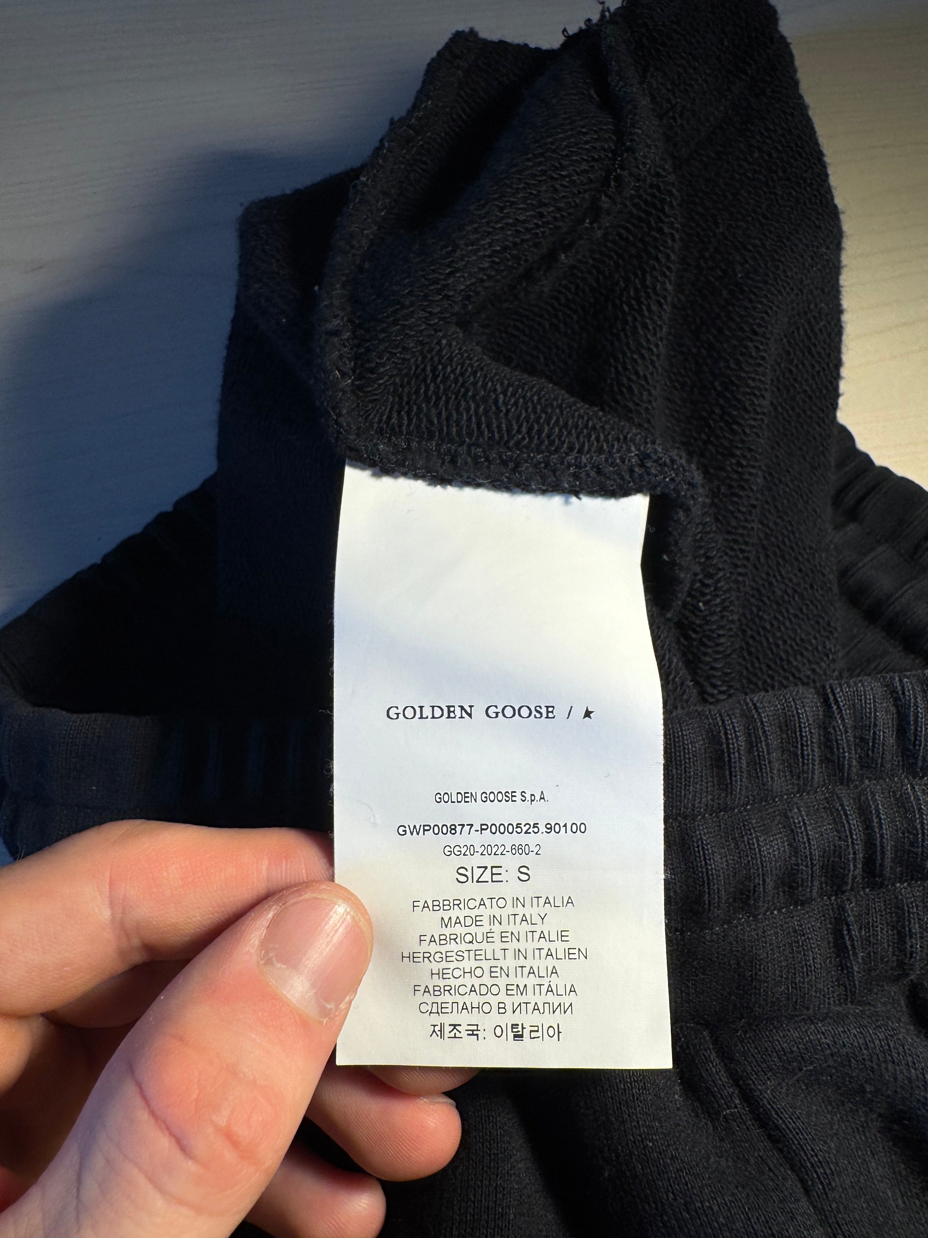 Pantaloni Golden Goose Star neri stella nera