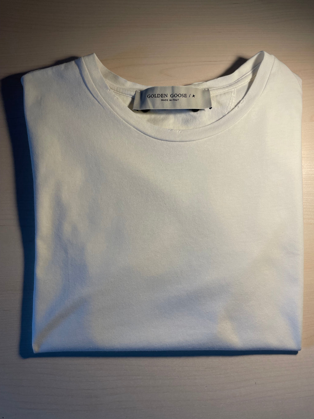 Maglia Golden Goose bianca trattamento distressed