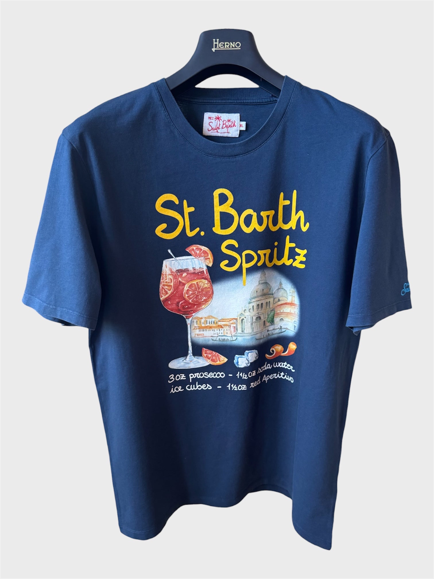 Maglia Saint Barth "St. Barth Spritz" blu