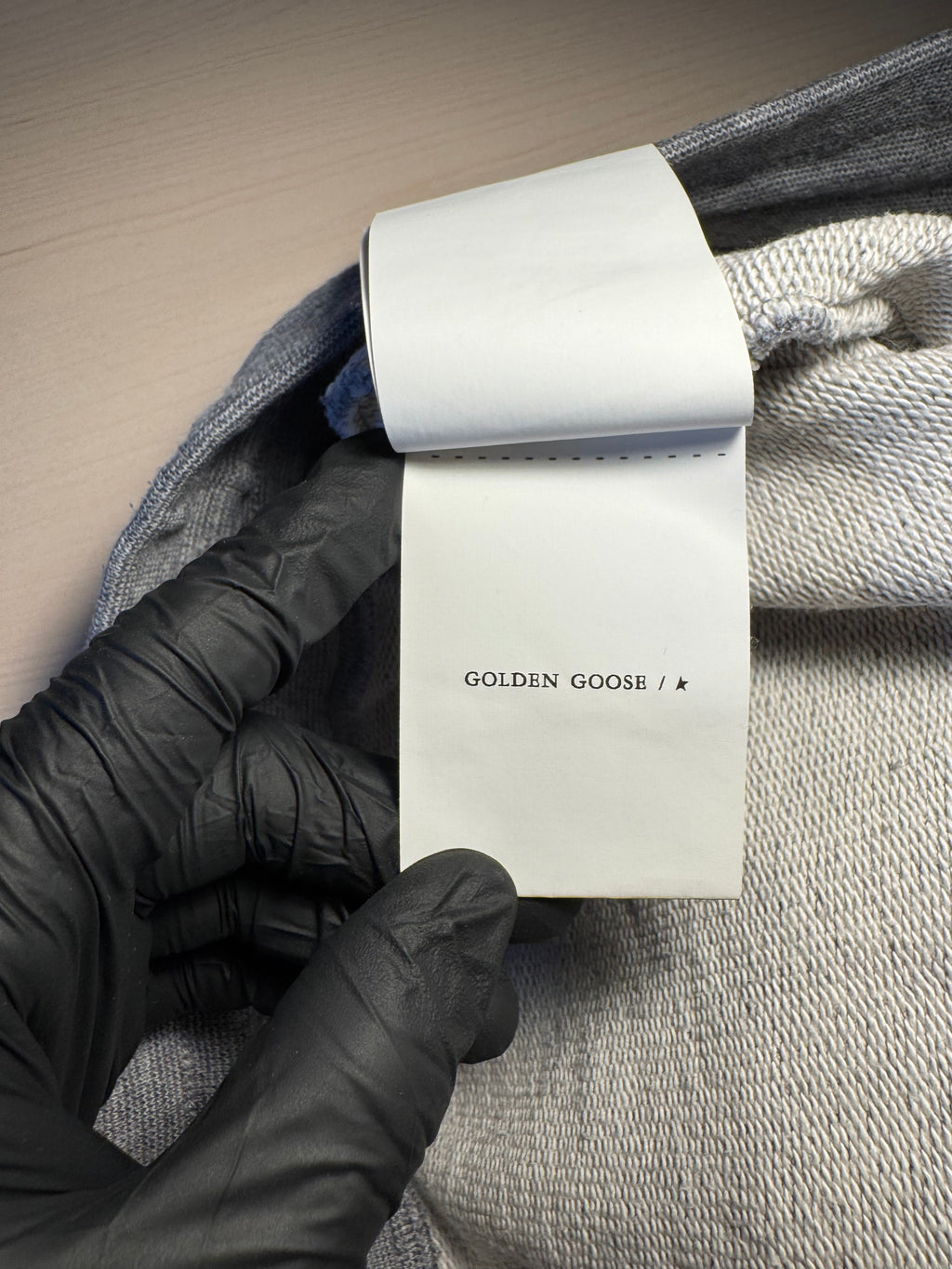 Pantaloni Golden Goose Star grigi stella oro