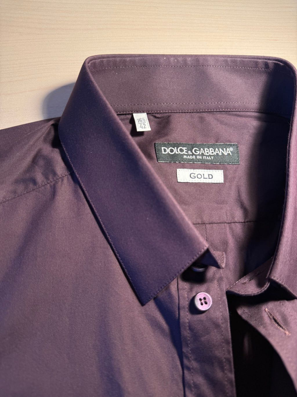 Camicia Dolce e Gabbana bordeaux