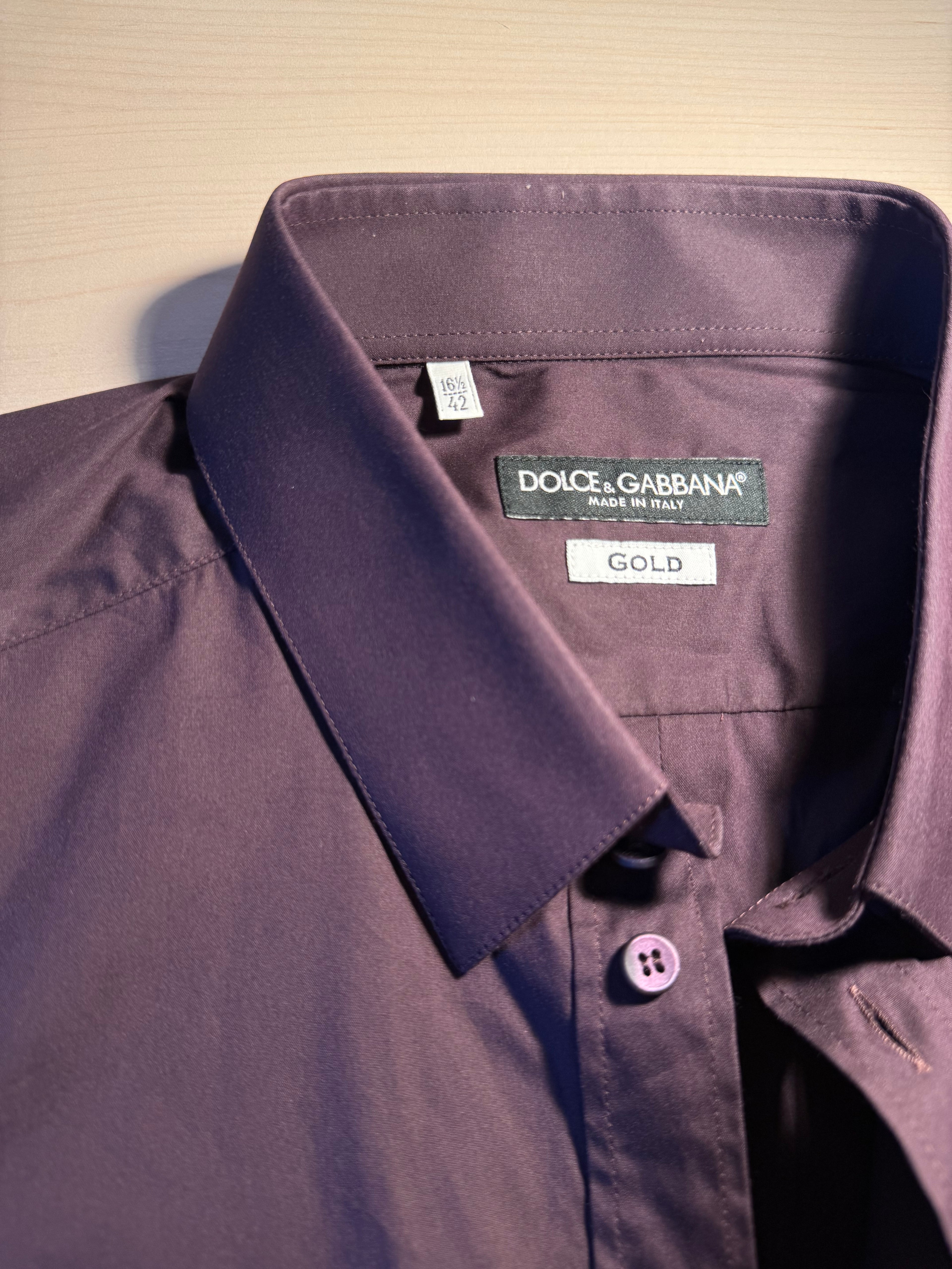 Camicia Dolce e Gabbana bordeaux