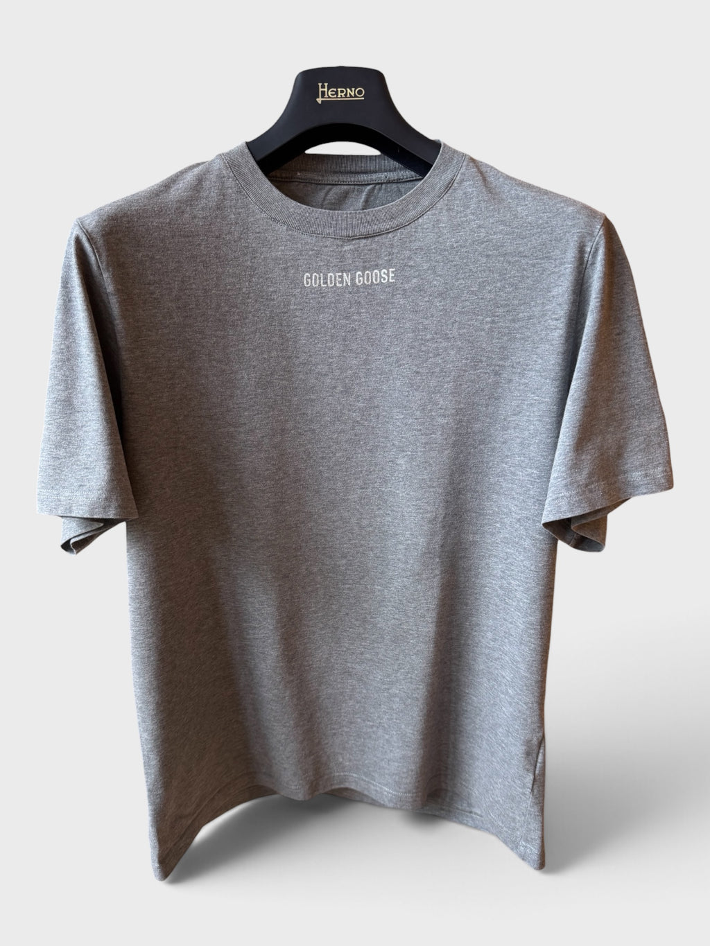 Maglia Golden Goose logo “Golden Goose” grigia