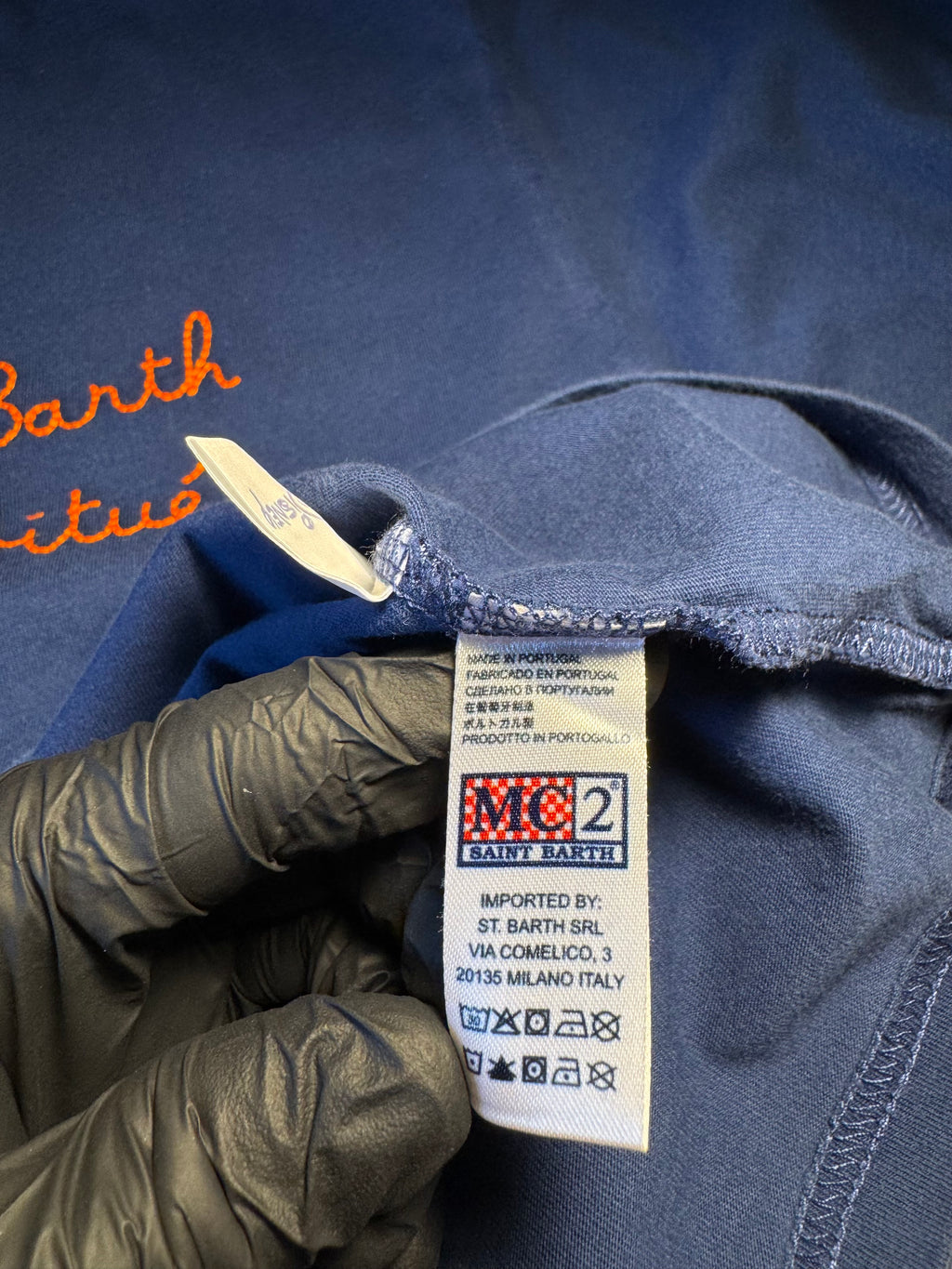 Maglia Saint Barth "$t. Barth Habitué" blu