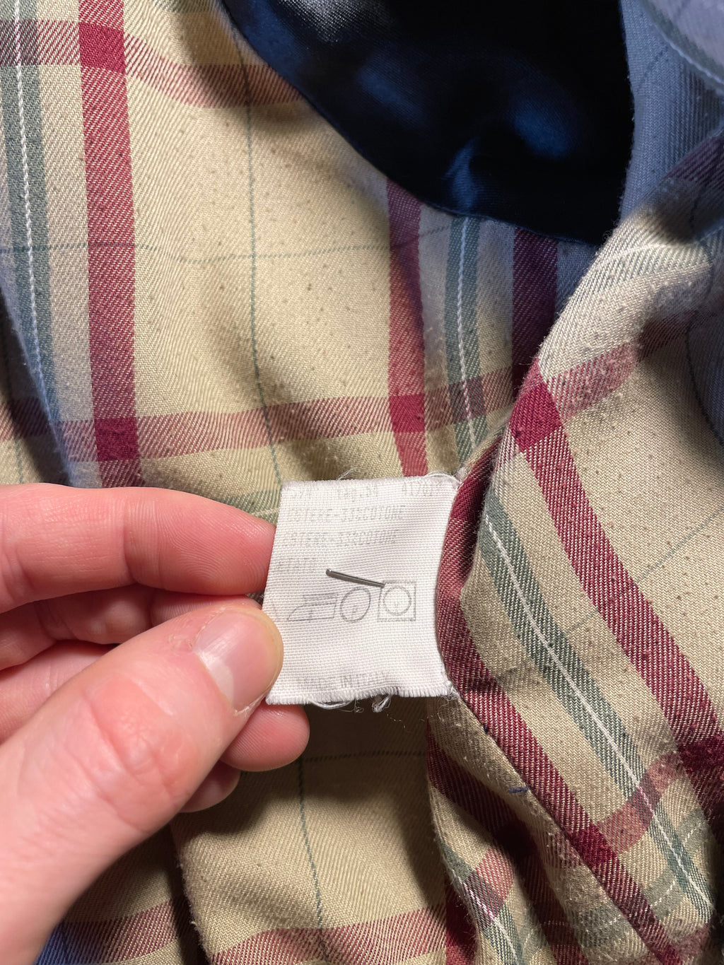 Trench Herno vintage blu