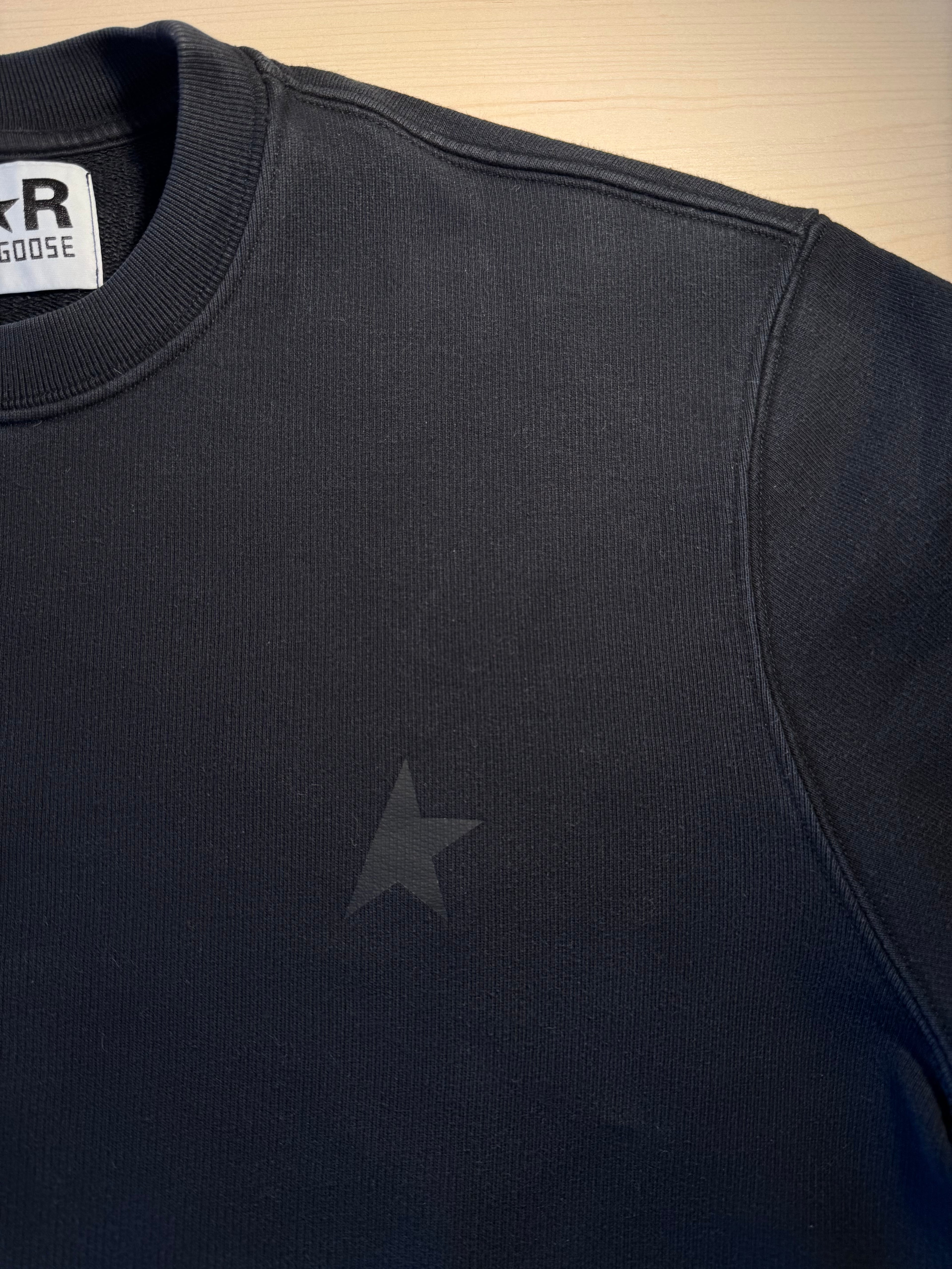Felpa Golden Goose Star nera stella nera