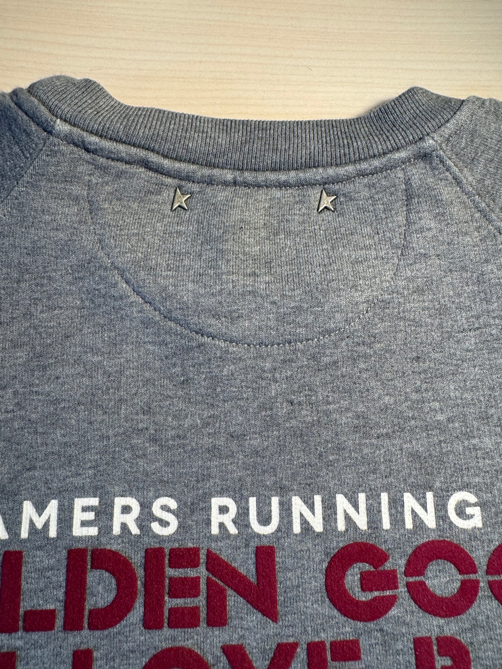 Felpa Golden Goose grigia “Dreamers Running Club” retro