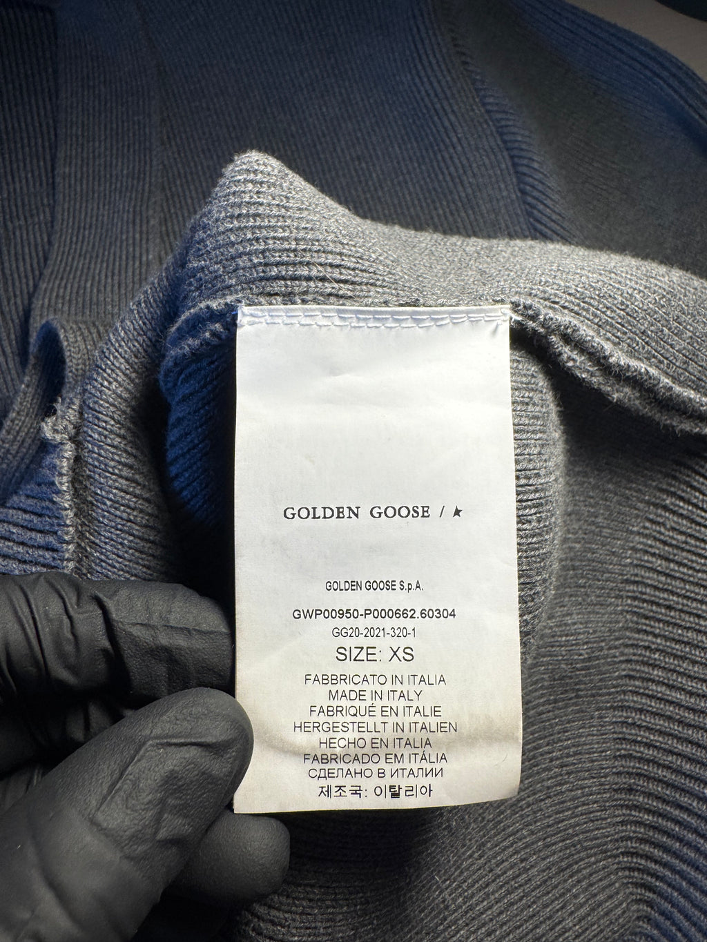 Cardigan Golden Goose grigio "Golden"