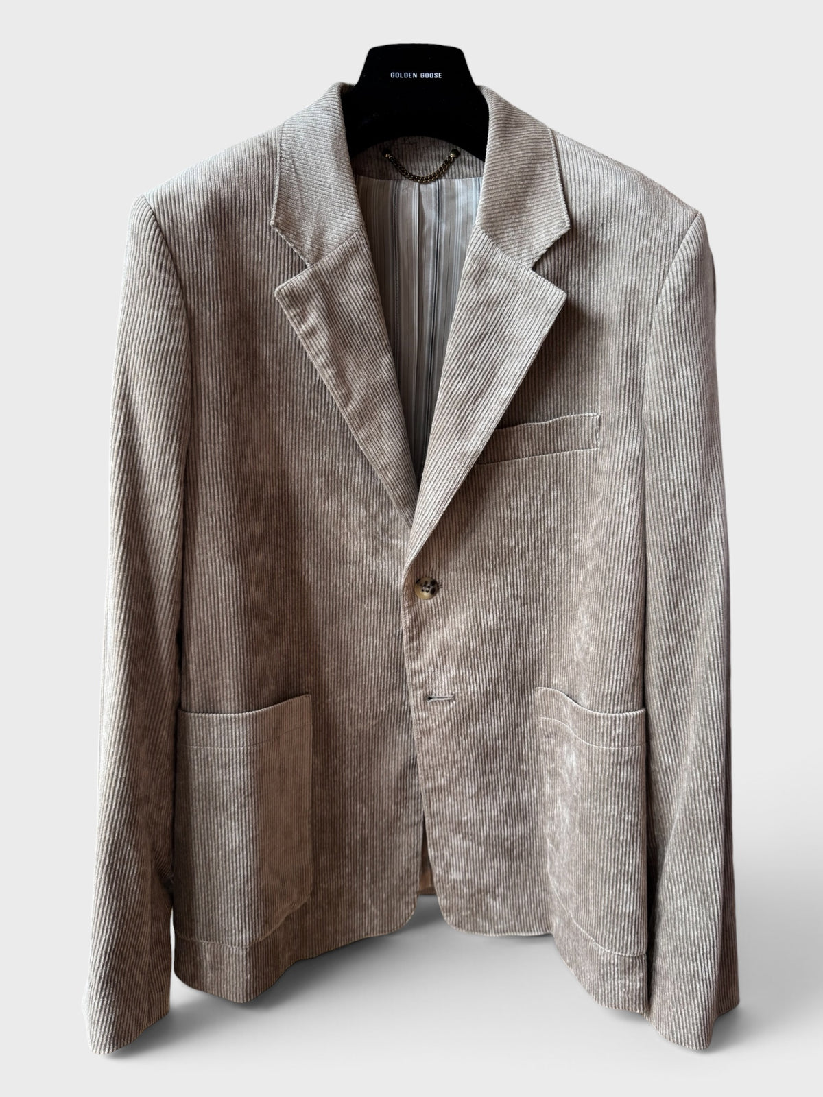 Blazer Golden Goose beige a costine