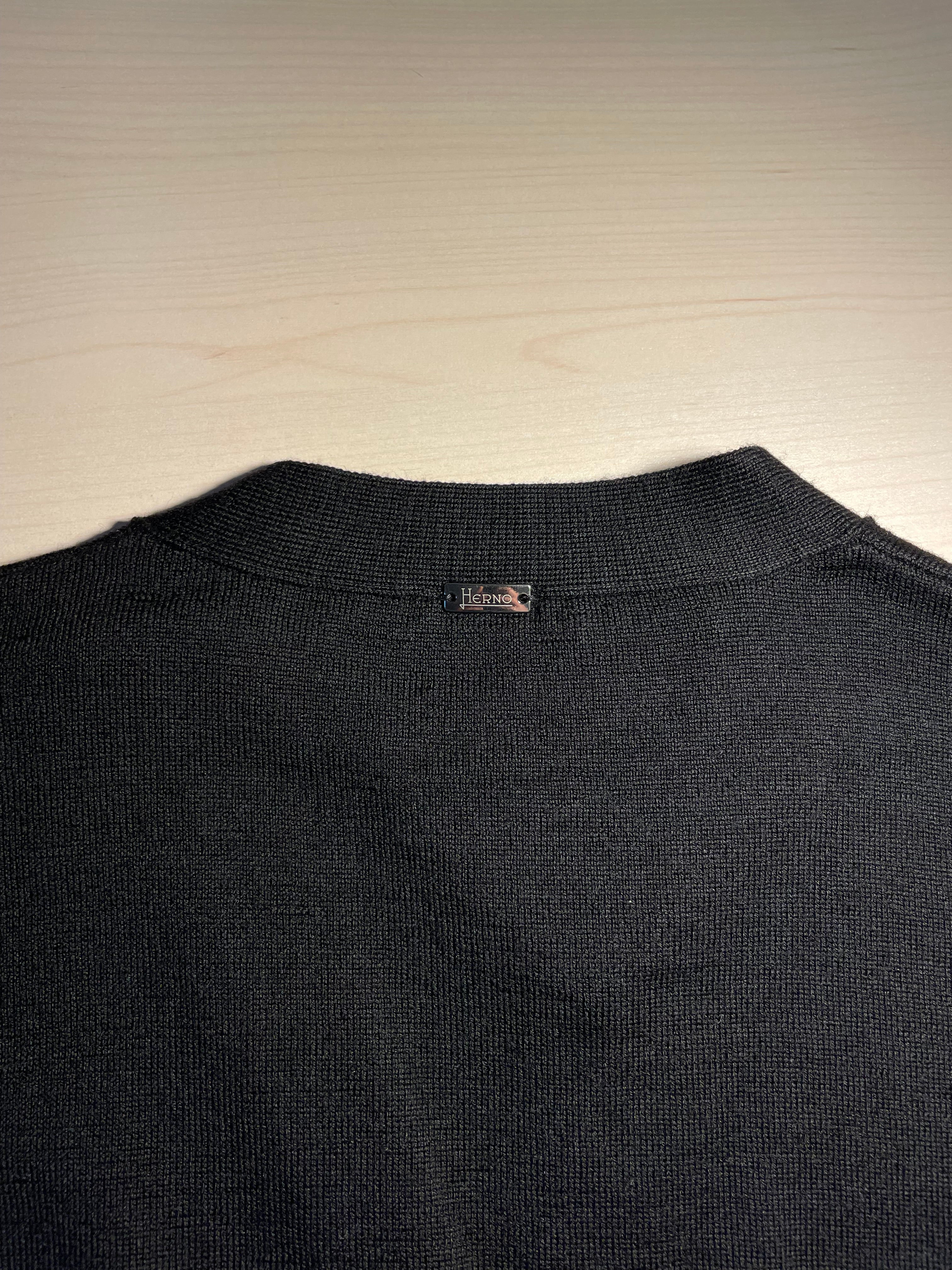 Cardigan Herno nero nuovo