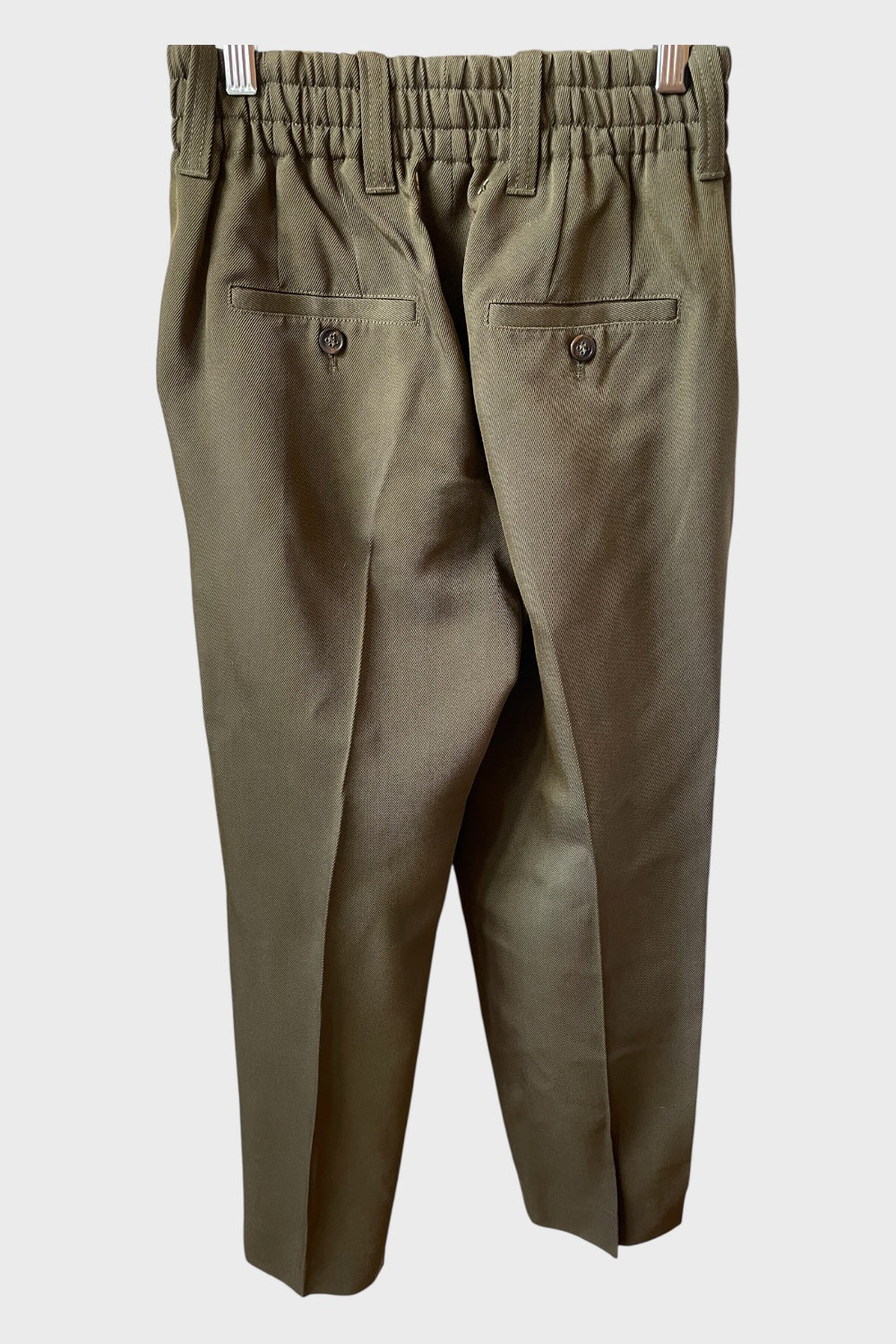 Pantaloni Golden Goose verdi misto lana