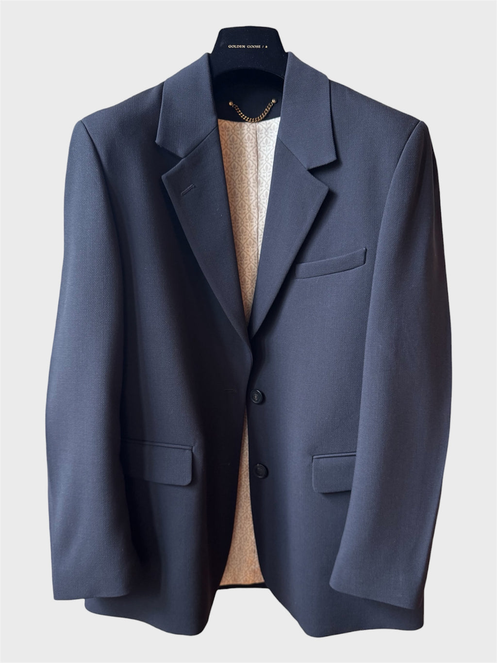Blazer Golden Goose blu misto lana
