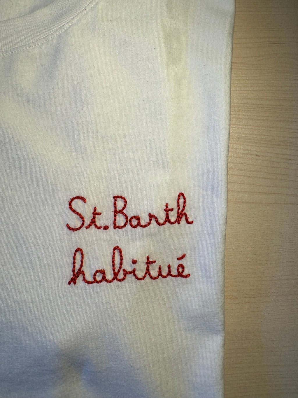 Maglia Saint Barth "St. Barth Habitué" bianca tg XS