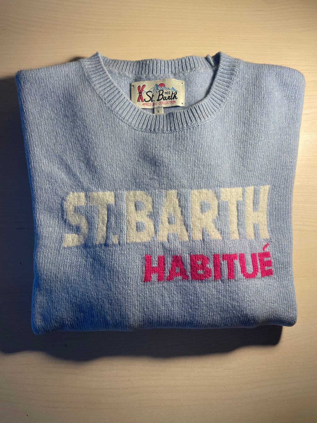 Maglione Saint Barth "St. Barth Habitué" azzurro