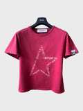 Maglia Golden Goose rossa stella bianca