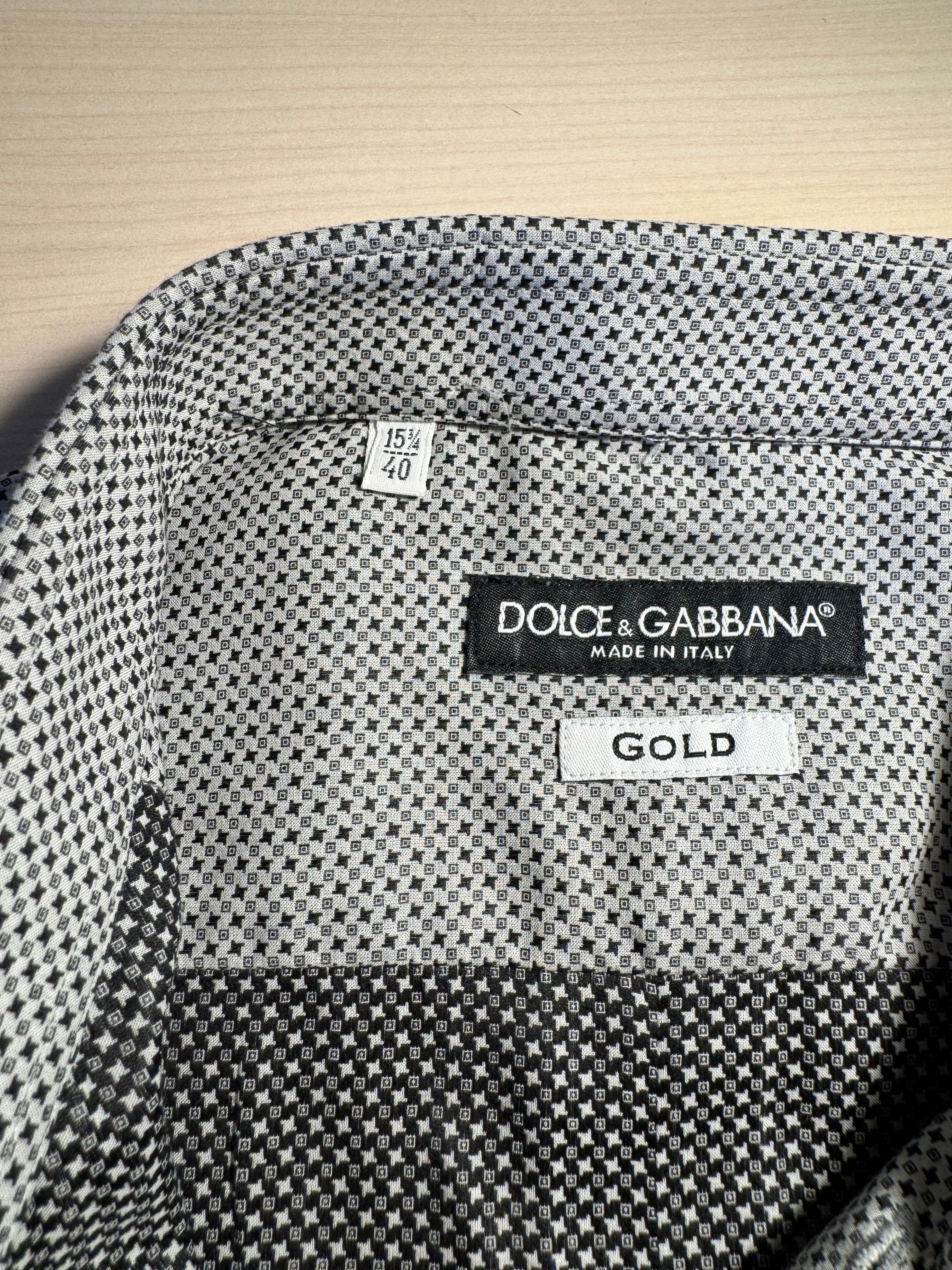 Camicia Dolce e Gabbana Gold bianca