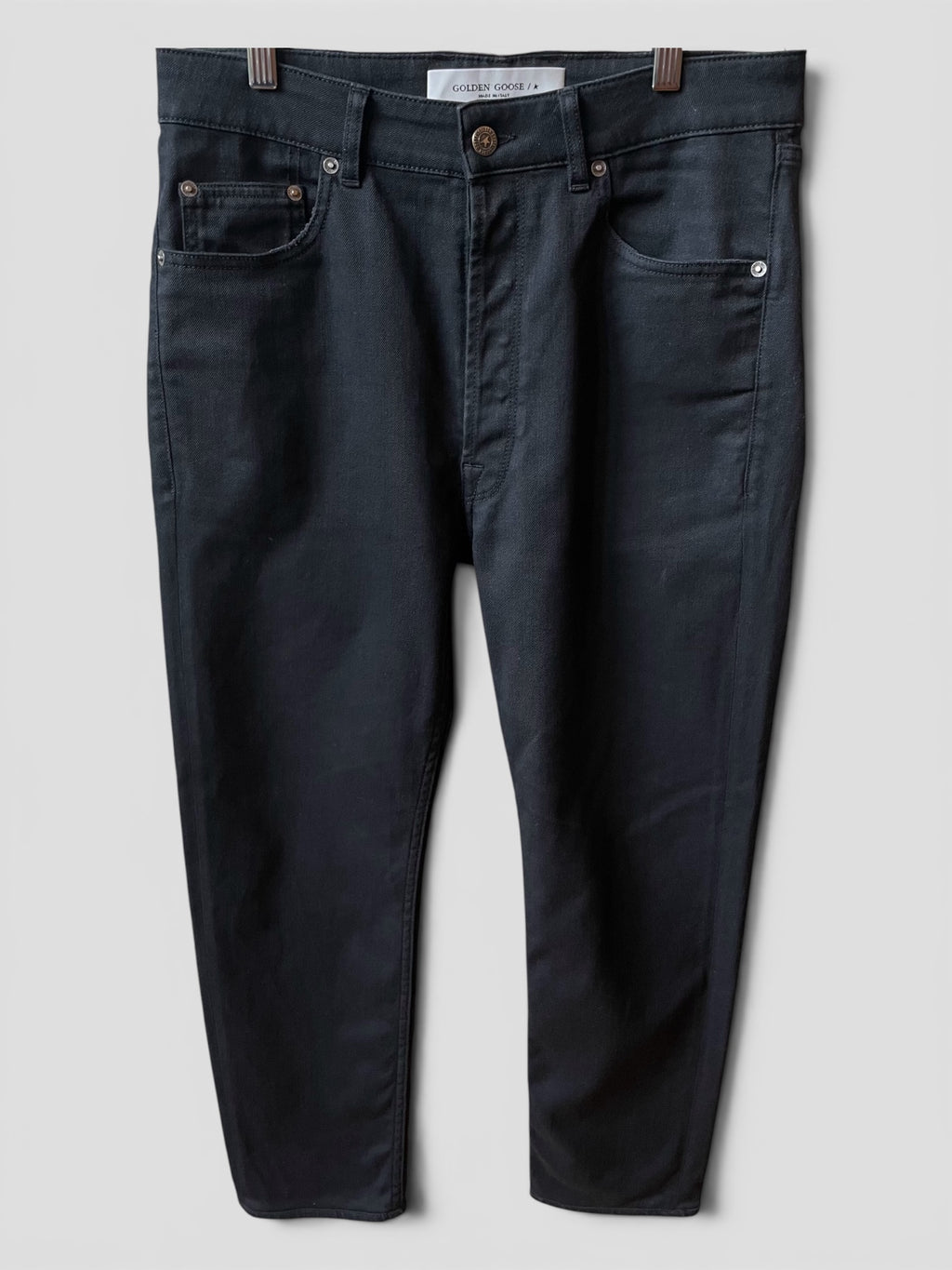 Jeans Golden Goose con patch neri