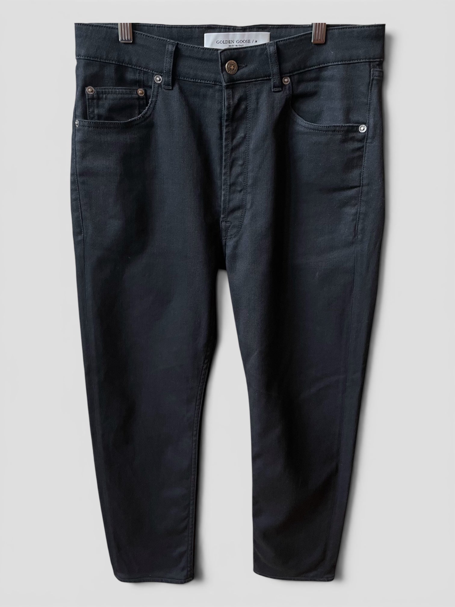 Jeans Golden Goose con patch neri