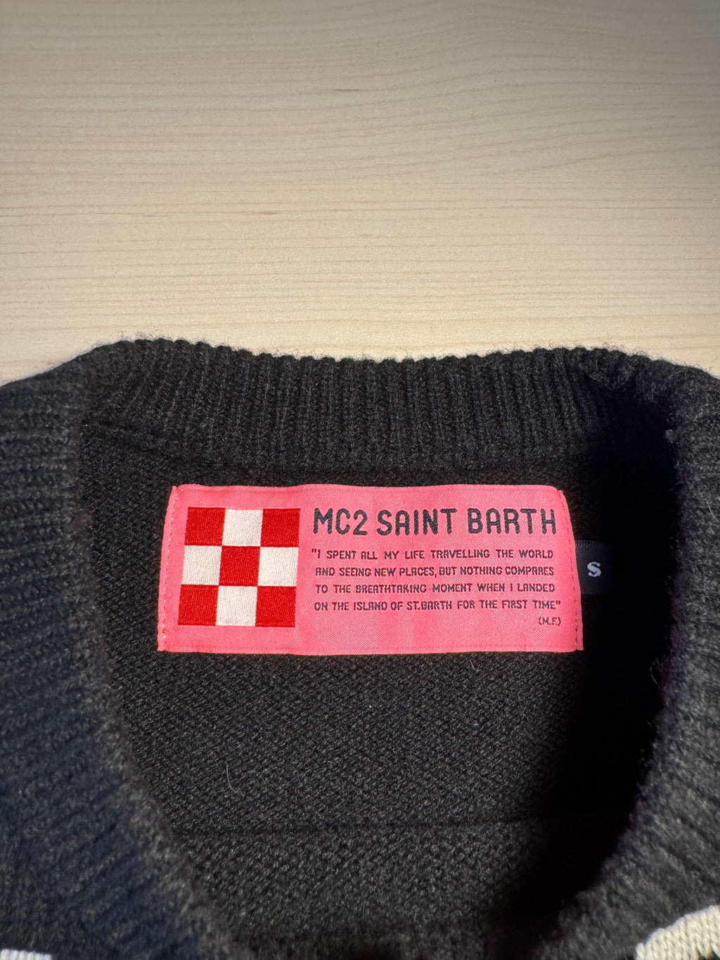 Maglione Saint Barth "Monday Mood" nero