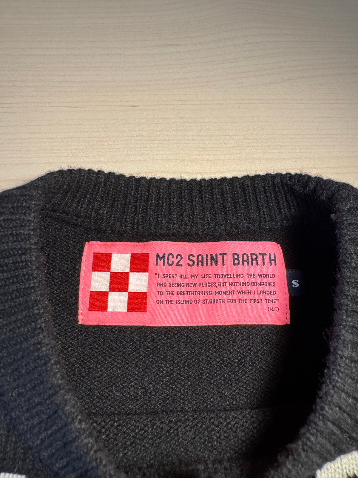 Maglione Saint Barth "Monday Mood" nero