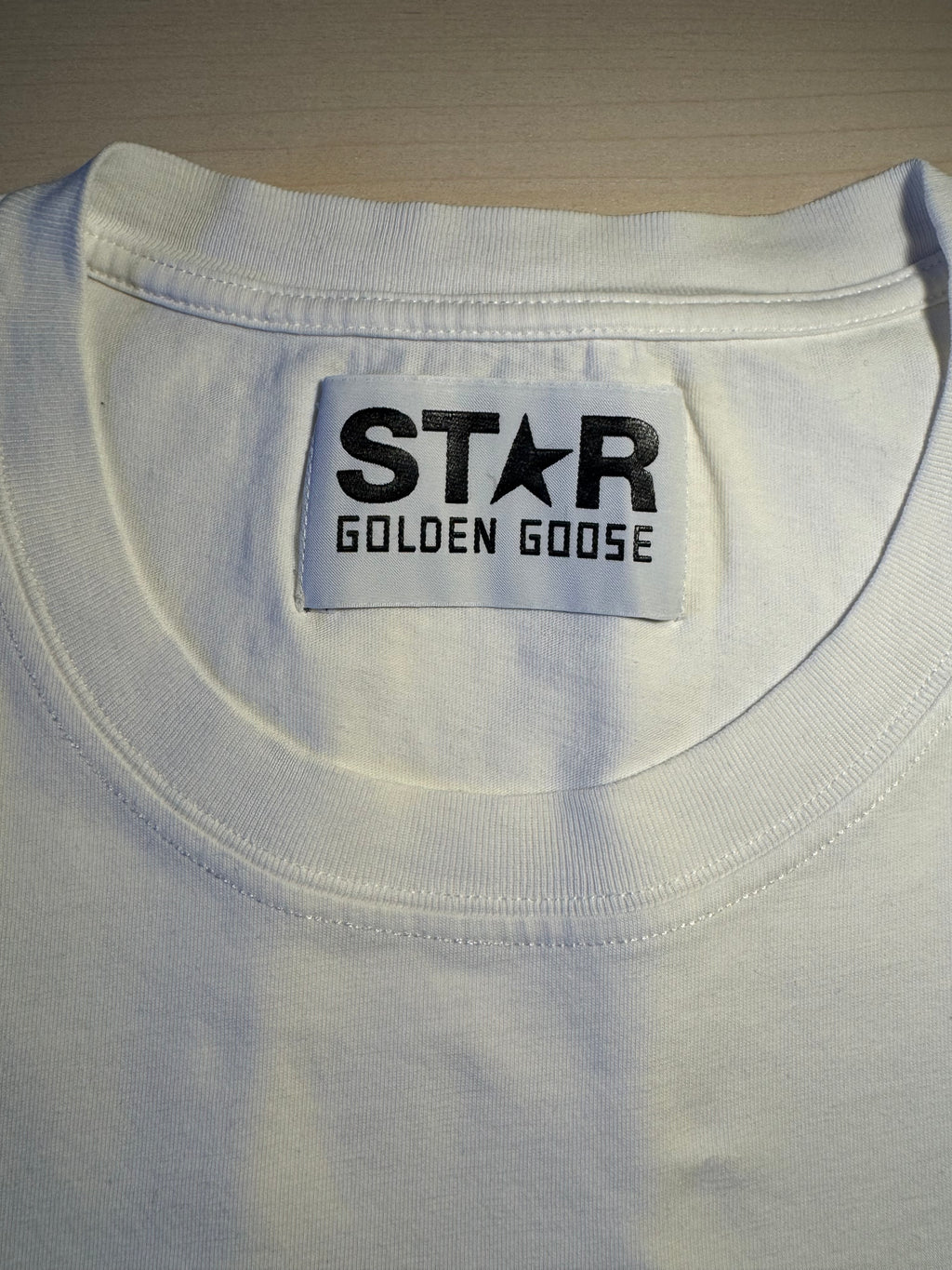 Maglia Golden Goose Star bianca stella rossa