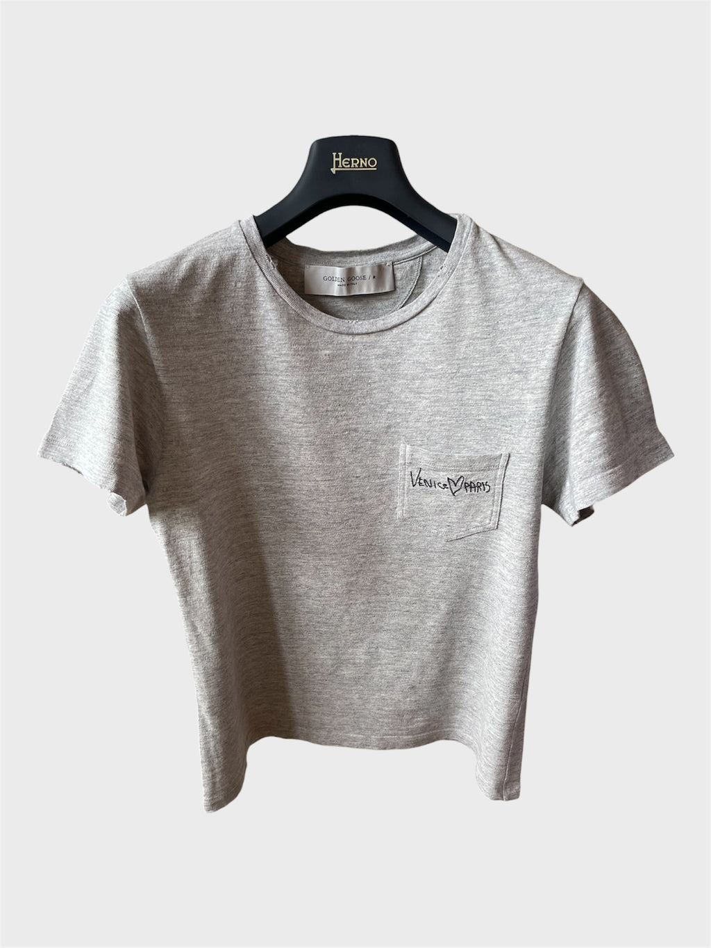 Maglia Golden Goose grigia "Venice Paris"