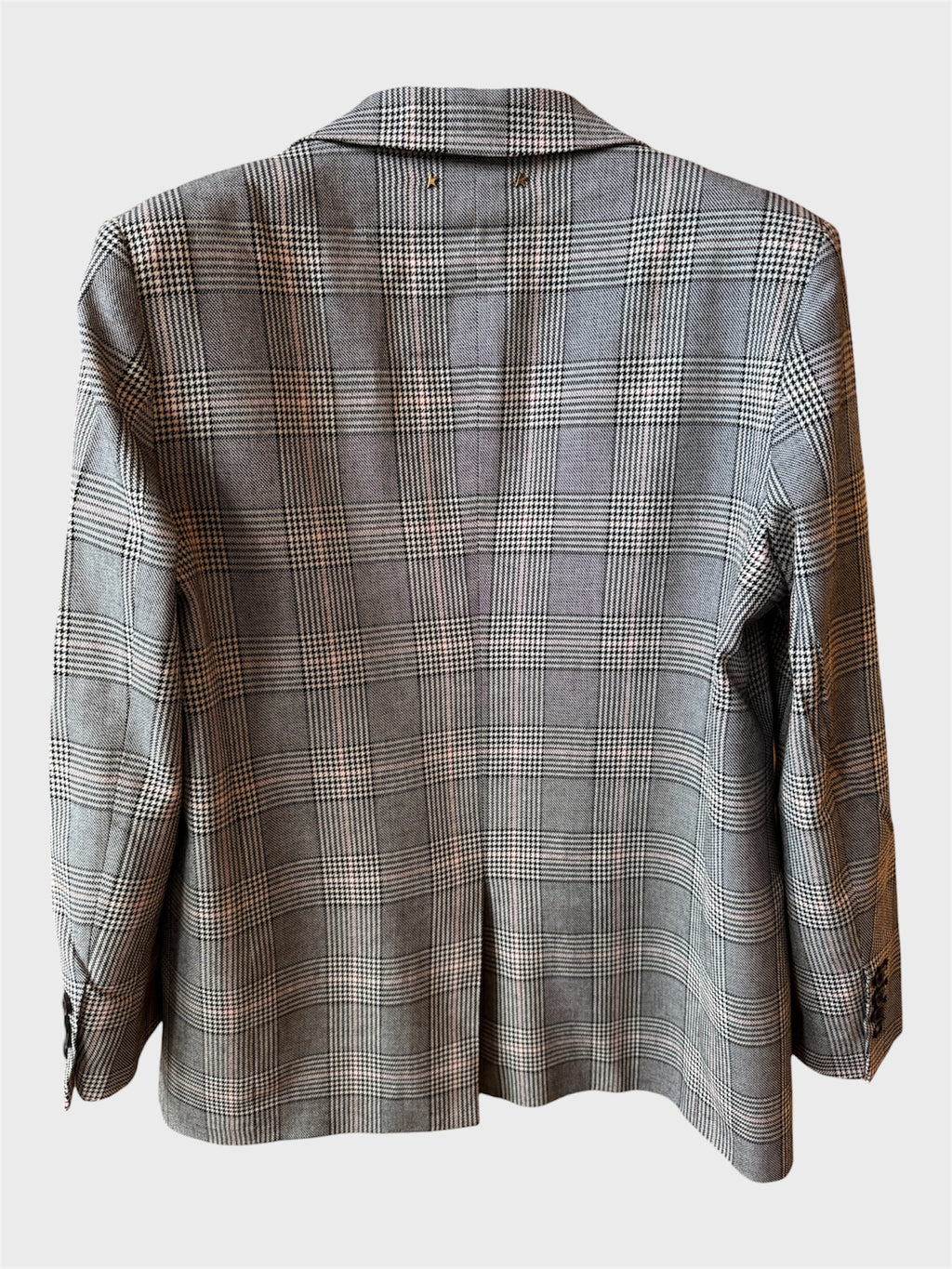 Blazer Golden Goose quadri grigio misto lana