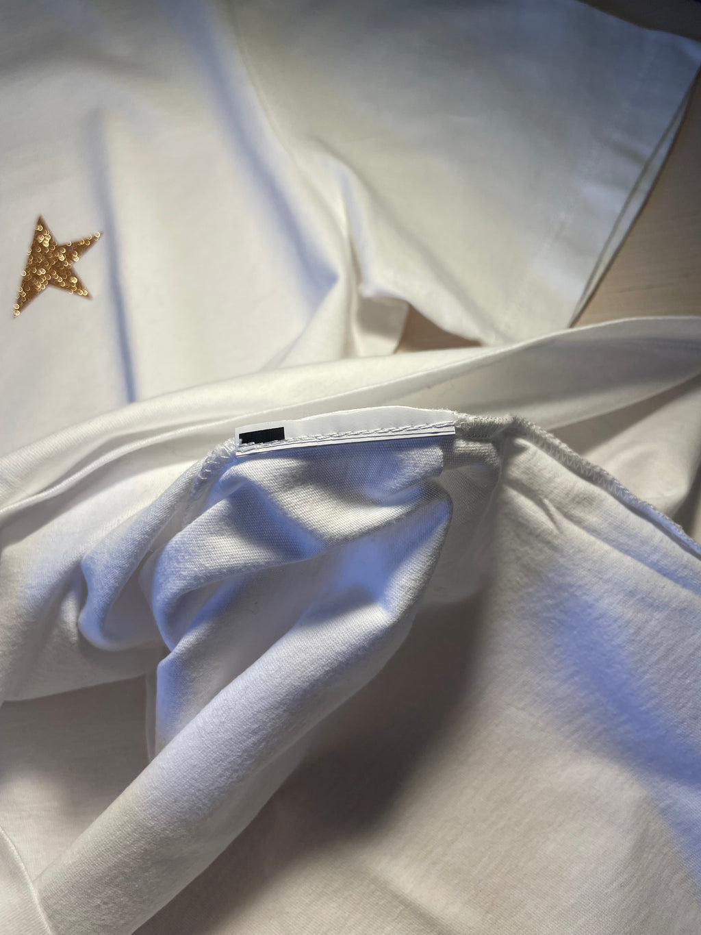 Maglia Golden Goose Star bianca stella oro