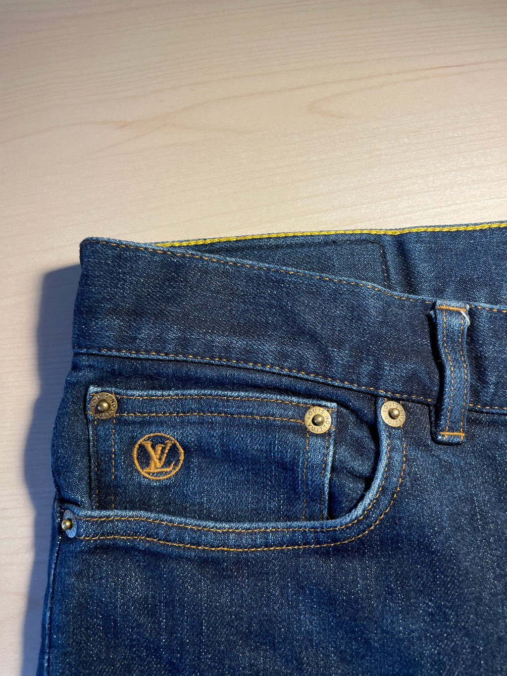 Jeans Louis Vuitton Slim Stretch blu