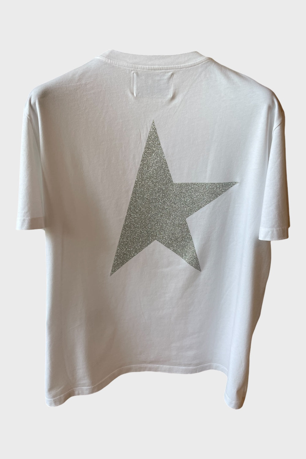 Maglia Golden Goose Star bianca stella argento retro