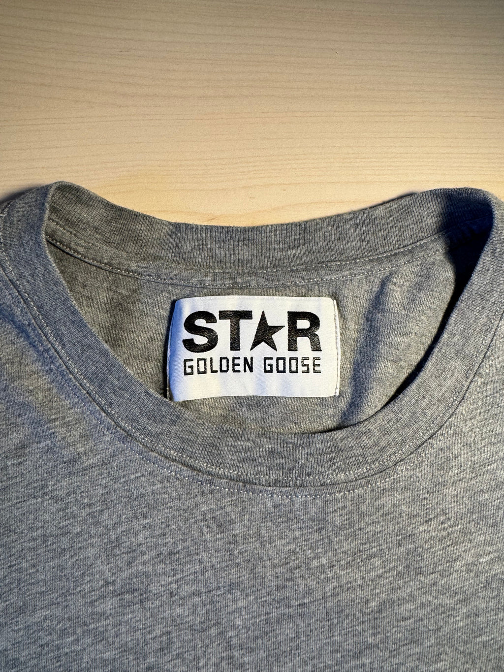 Maglia Golden Goose Star grigia stella oro retro tg XL