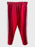 Pantaloni Golden Goose Star jogging rossi stelline laterali