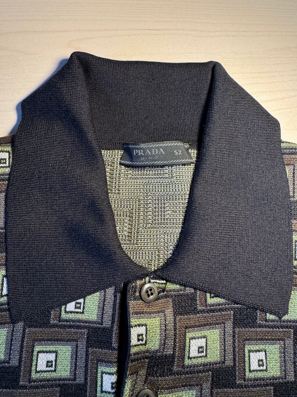 Polo in seta Prada