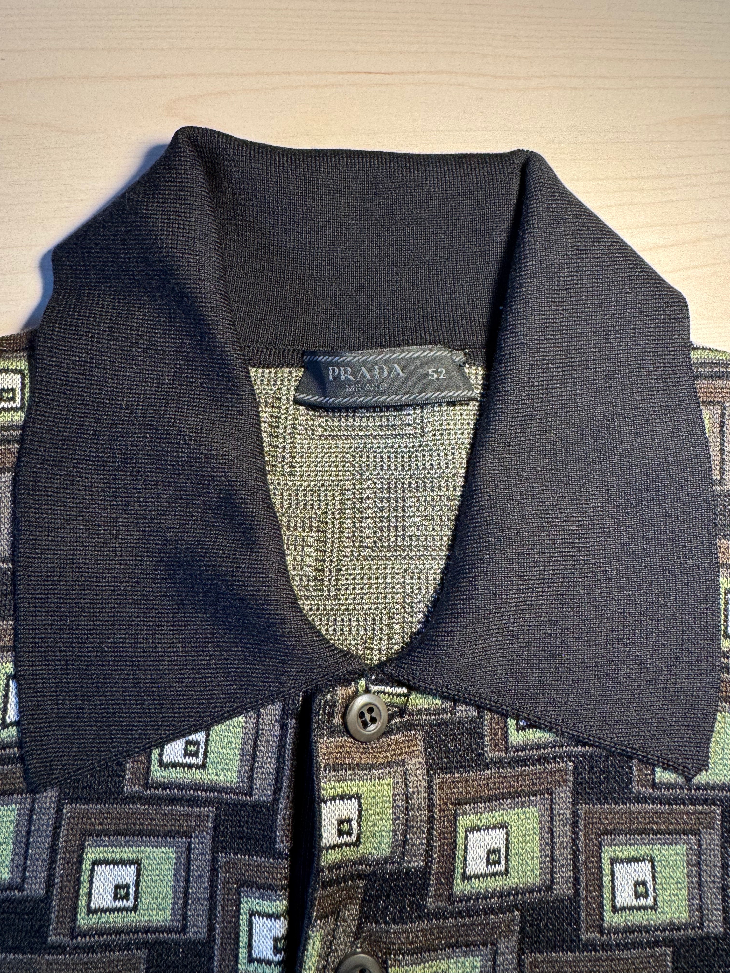 Polo in seta Prada