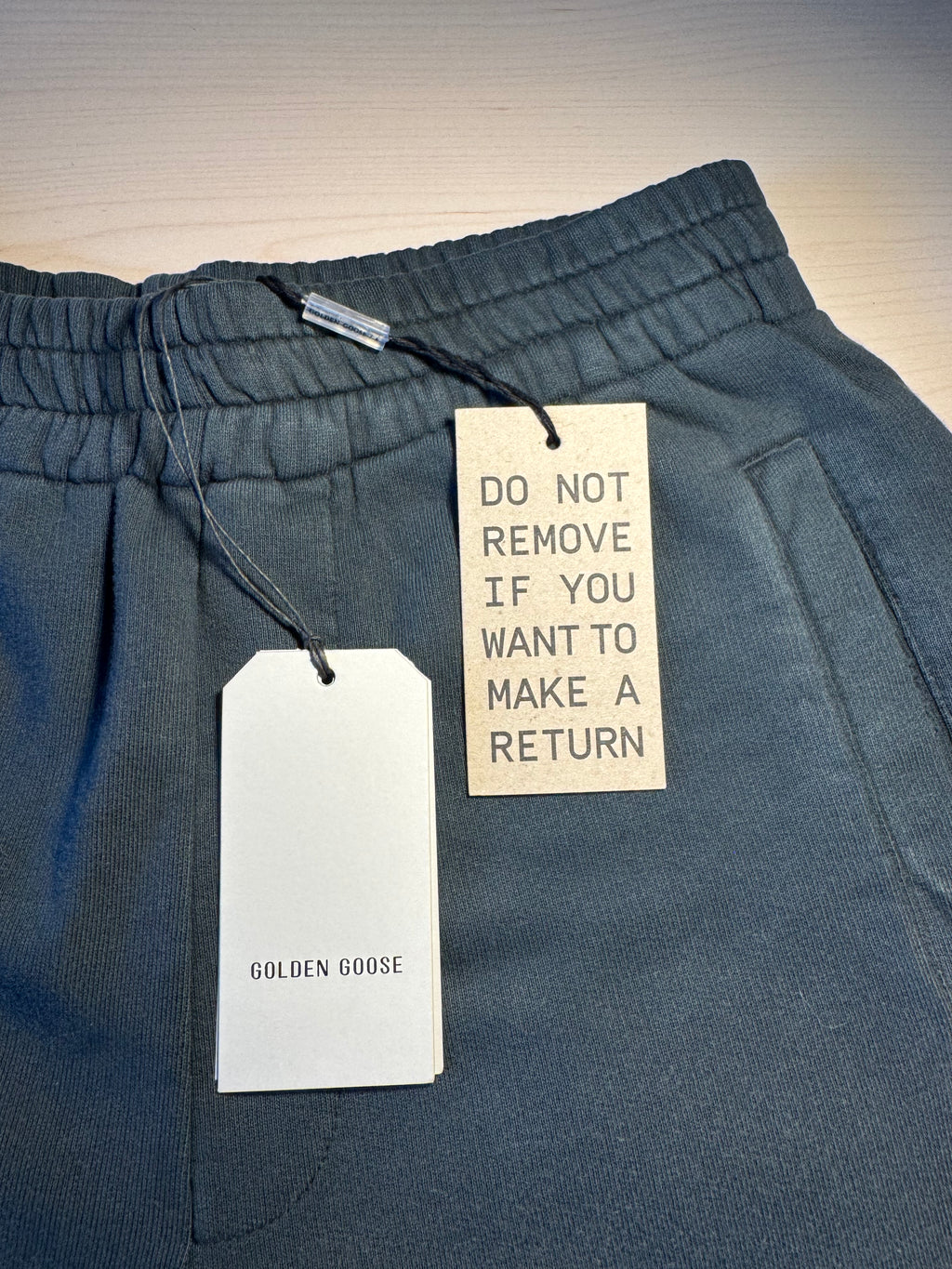 Pantaloni Golden Goose jogging nero effetto lavato