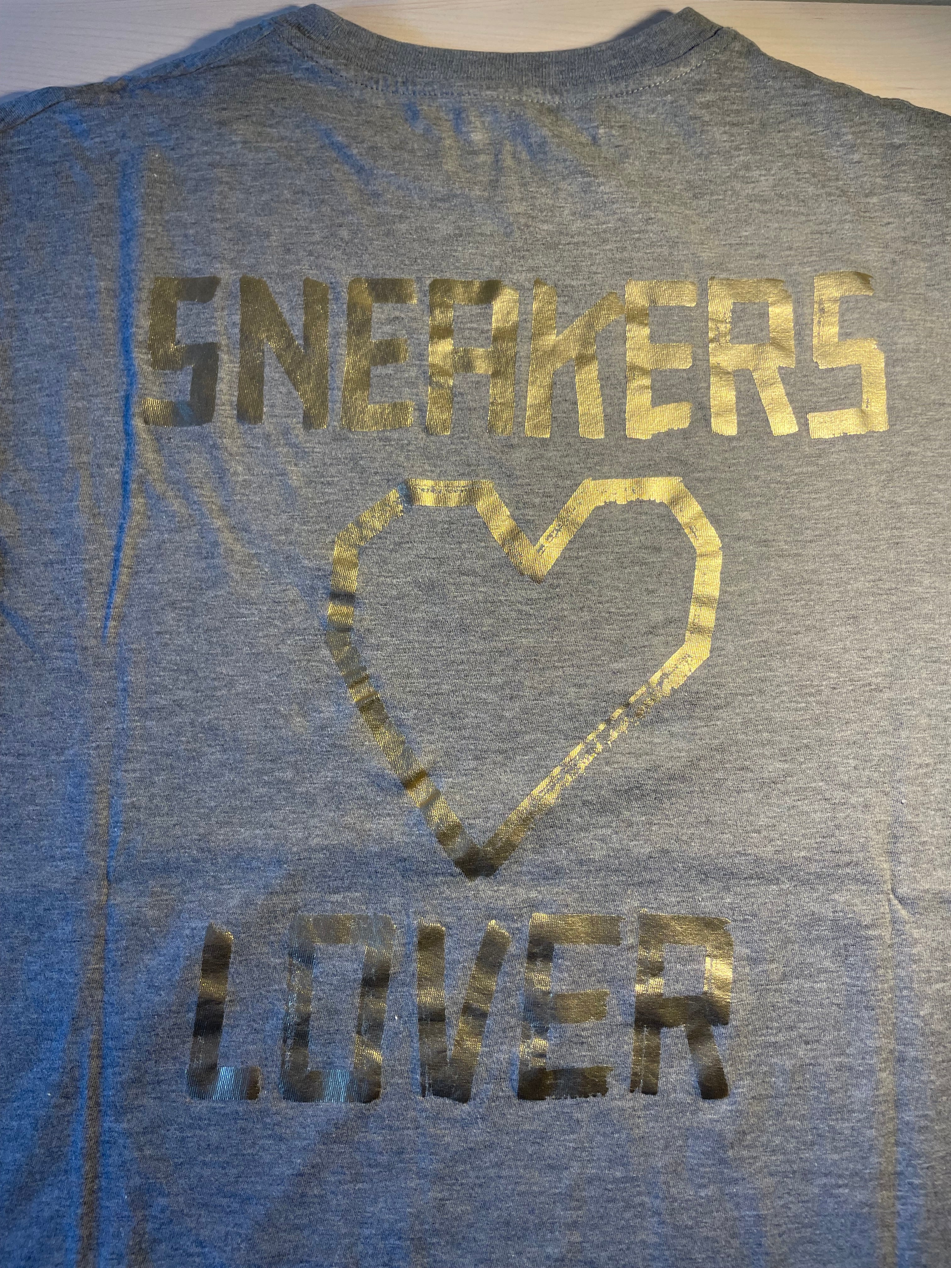 Maglia Golden Goose grigia "Sneakers Lover"