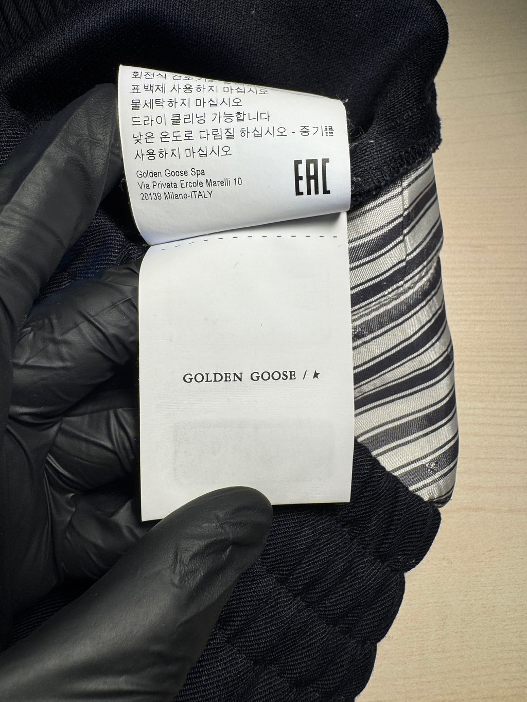 Pantaloni Golden Goose jogging lana blu